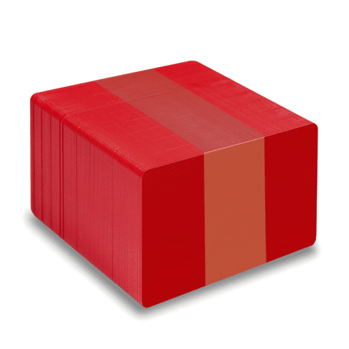 Blank Red Plastic Cards