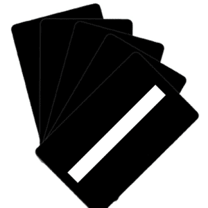 Blank Matt Black Plastic Cards With Signature Panel