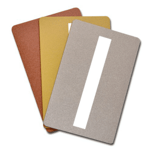 Blank Metallic Plastic Cards With Signature Panel