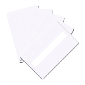 Blank White Plastic Cards With Signature Panel