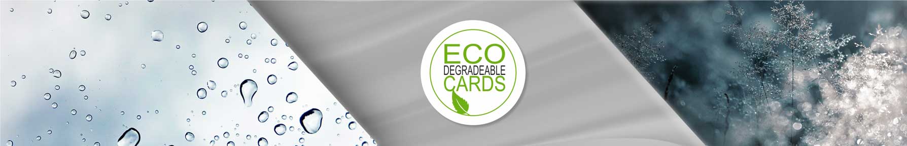 Frosted clear cards recyclable plastic from Premier Eco Cards